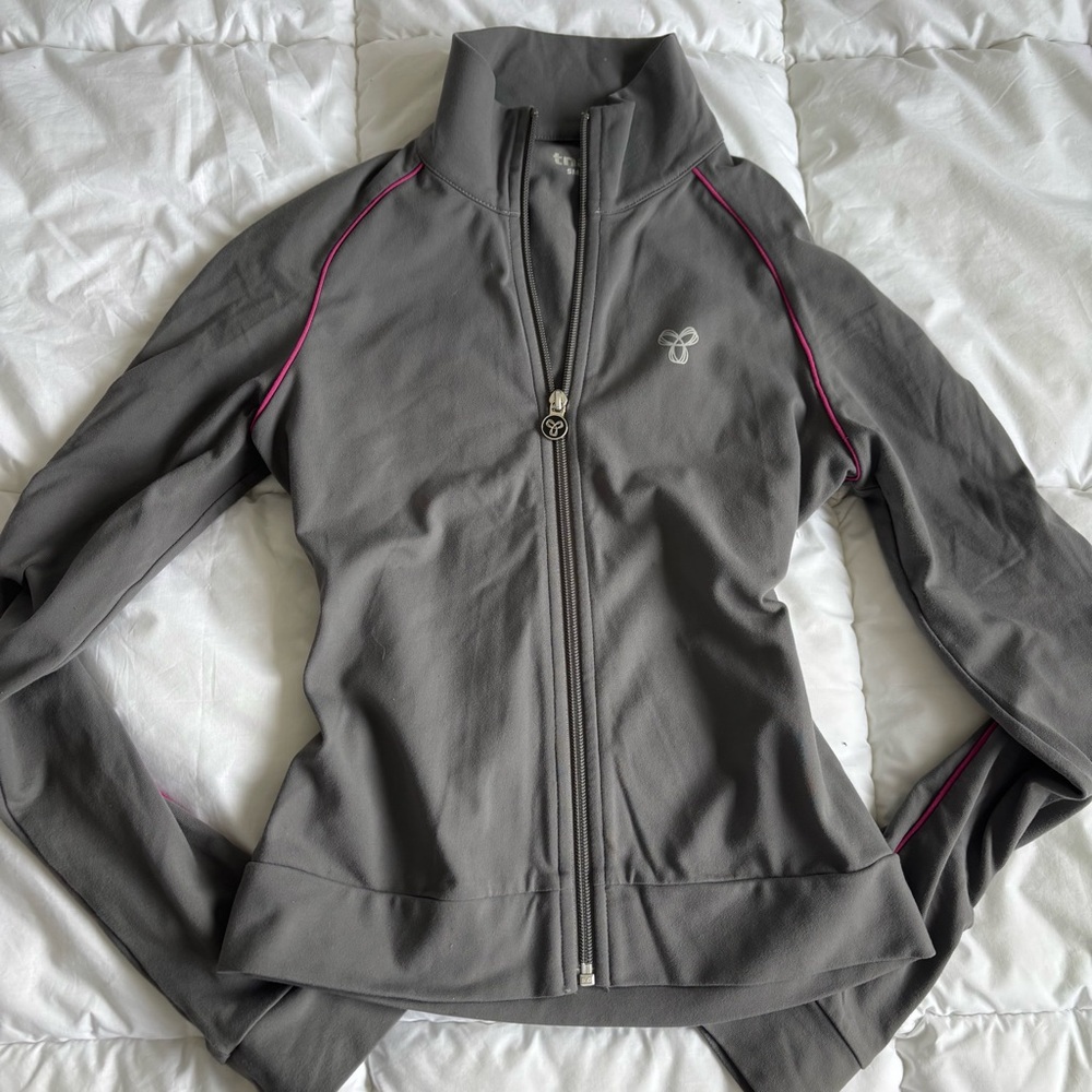 Vintage TNA Gray Jacket with Pink Highlights